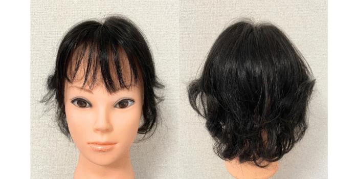 50代女性の部分ウィッグ（全体用タイプ）パーマヘア｜オーダーメイドウィッグナチュレーヌ