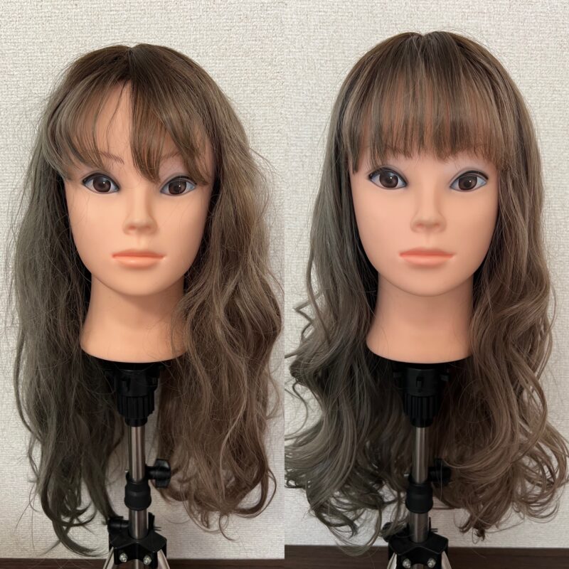 断捨離中オーダーウィッグ 他社既製品フルウィッグのメンテナンス♪ツヤ、カール復活♪コスプレ