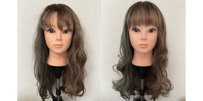 他社フルウィッグのリセット（セットし直し）｜オーダーメイドウィッグナチュレーヌ