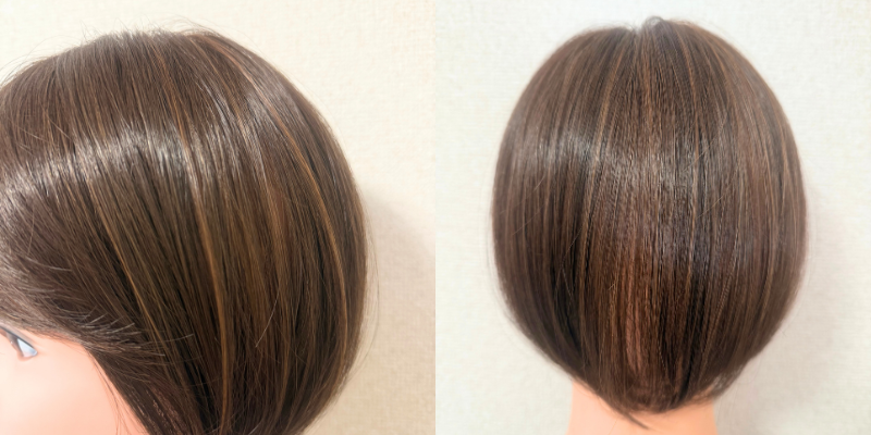 オーダーメイドウィッグナチュレーヌ特注カラー(メッシュ例)